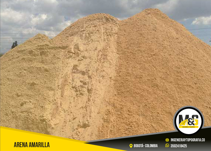 venta de arena amarilla para contrucción en bogotá