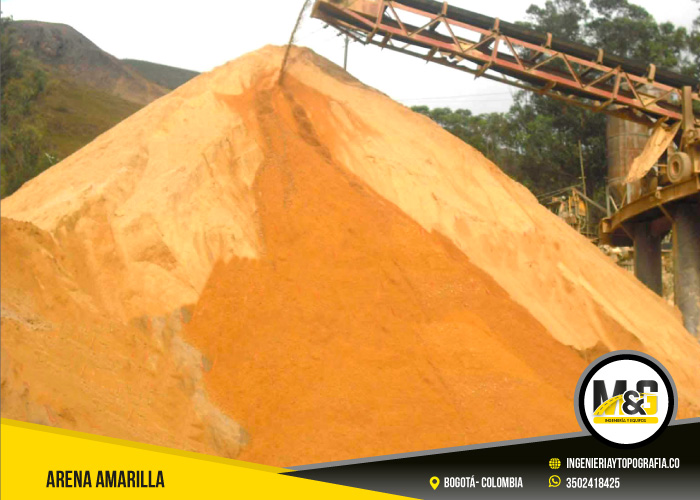 venta de arena amarilla para la construcción