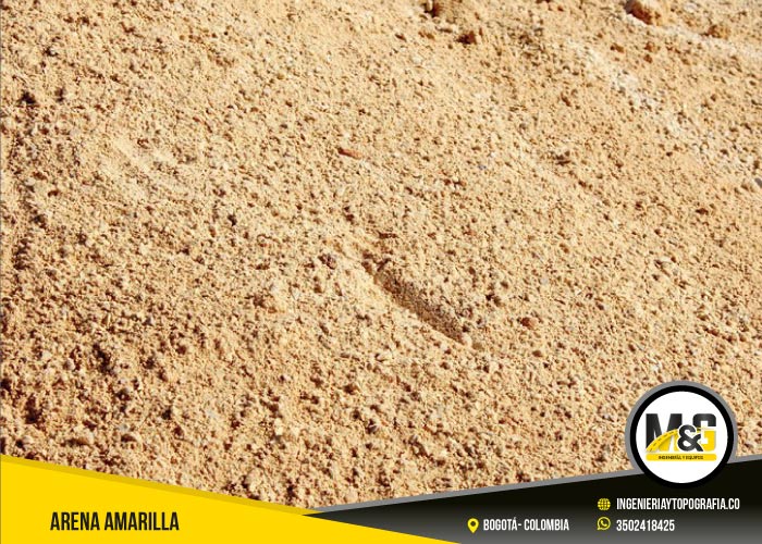 despachamos arena amarilla en Bogotá  y a nivel nacional