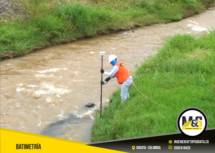 Levantamiento de supérficies subacuaticas en Bogotá