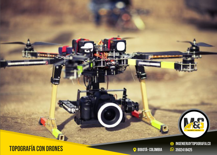 procedimiento de topografia con drones en Bogotá