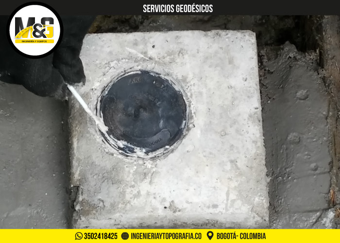 establecimiento de redes de control geodesico horizontal y vertical en Bogotá