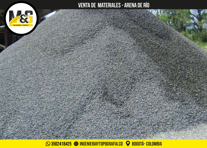 venta a nivel nacional y en bogotá de arena de rio 