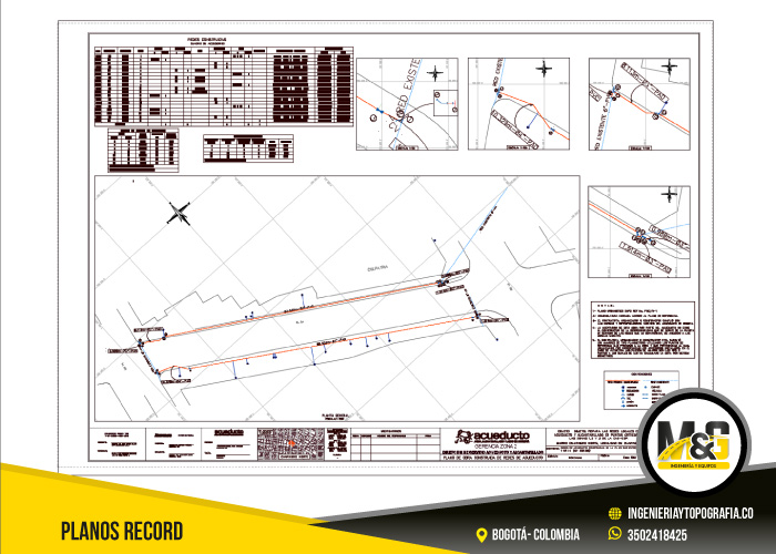 elaboración de planos record de obra en Bogotá